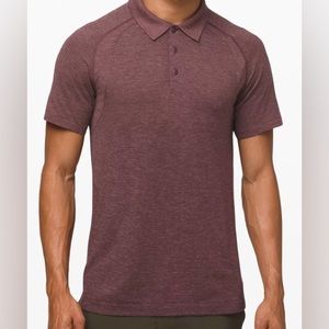 Lululemon Metal Vent Tech Polo 2.0 Red Dust / Arctic Plum